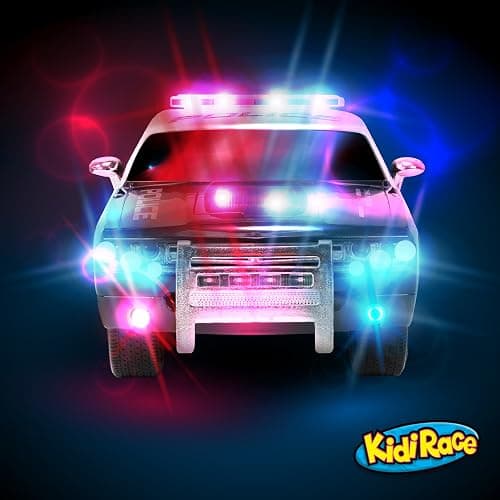 Kidirace Rechargeable Police Car Remote Control Toy for Kids, Hobby Rc Cars Toys, Lights & Siren, Birthday Gift Ideas for Boy Age 8-12 Years, Gifts for Boys & Girls Ages 3 4 5 6-8 9 10 11 12 Year Old thumbnail 5