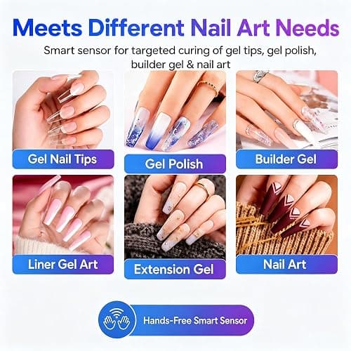Beetles Mini UV Light for Gel Nails Flash Curing Innovative with Smart | Sensor for Easy and Fast Extension System, Portable Manicure UV LED Light for Gel Nail Polish DIY Nail Art thumbnail 6