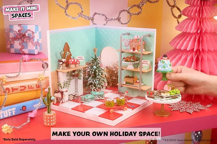 MGA's Miniverse Make It Mini Holiday 2025 (3 Pack), The Grinch Dr. Seuss, Mini Collectibles, Mystery Blind Packaging, Seasonal, DIY, Crafts, Resin Play, Replica Food, NOT Edible, Collectors, Gift, 8+ thumbnail 7