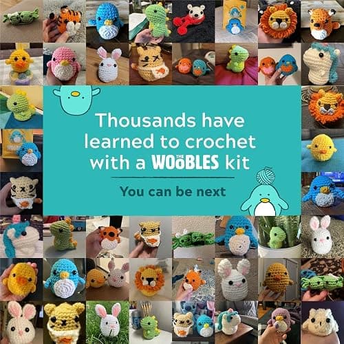 The Woobles Crochet Kit for Beginners - Easy Arts and Crafts Knitting & Crochet Animals Kit As Seen On Shark Tank - Pierre The Penguin thumbnail 7