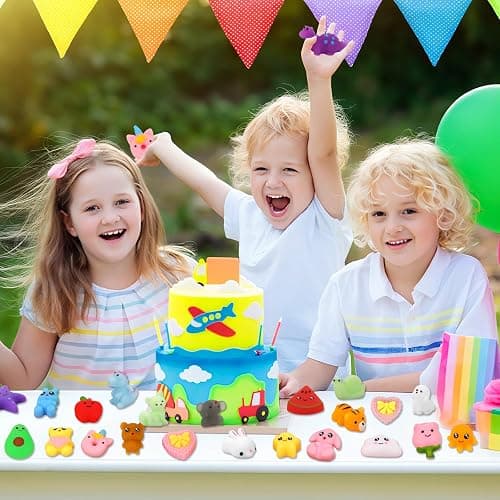 Mochi Squishy Toys, 27pcs Mini Kawaii Squishies Party Favors for Kids 4-8 8-12 Boys Girls Birthday Gifts Fidget Sensory Treasure Box Toys for Classroom Prizes Pinata Goodie Bags Xmas Stocking Stuffers thumbnail 2