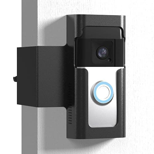 Anti Theft Ring Doorbell Mount - Renter Friendly Ring Doorbell Holder for Apartment Door - All Metal Ring Door Bracket Blink Doorbell Mount No Drill - Image 1