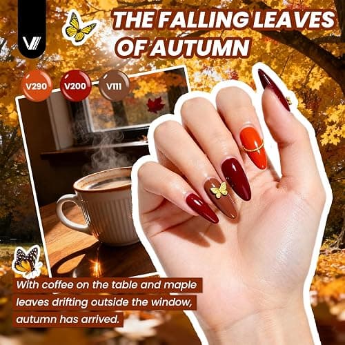 VANREESA 148Pcs Gel Nail Polish Kit with U V Light Almond Nail Tips Nail Drill -60 All Seasons Colors Gel Polish Set with 6Pcs Base Top Coat Gel Nail Kit for Beginners with Everything Gifts for Women thumbnail 6