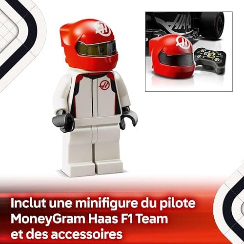 LEGO Speed Champions Voiture F1 MoneyGram Haas Team VF-24 - Jeu de construction avec véhicule de course - Minifigurine collector de pilote de Formule 1 - Maquette pour garçon et fille dès 10 ans 77250 thumbnail 6