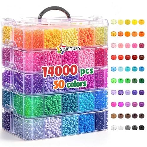 Pony bead 14,000 beads kit - Image 1