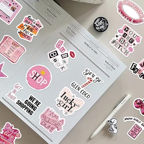 200PCS Aesthetic Downtown Girls Stickers Pack Cool Trendy Y2K Stickers for Water Bottle Funny Waterproof Sticker for Teens Adults Vinyl Sticker for Laptop Skateboard Party Supplies(Downtown200) thumbnail 6