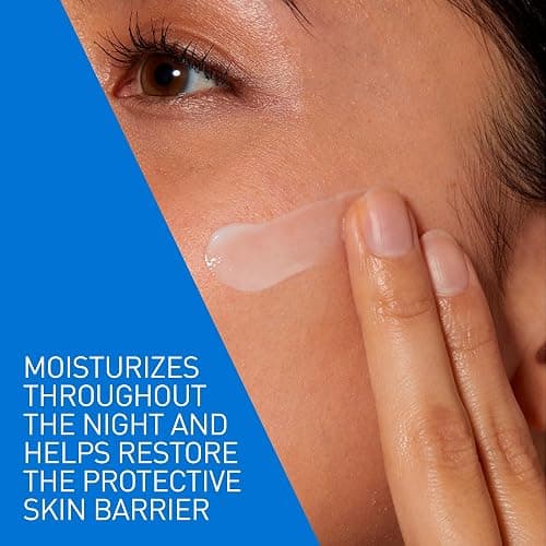 CeraVe Facial Moisturizing Lotion Pm | Ultra Lightweight, Night Face Moisturizer With Hyaluronic Acid | Fragrance Free, 89 Milliliters (1 Pack) thumbnail 3