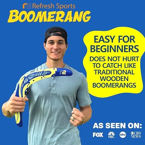 Boomerang for Adults & Kids - Fun Easy to Throw Boomerangs That Really Work - Soft to Catch Best Summer Stuffer Gifts for Boys & Girls - Outdoor Toys for Kids 8-12+ - 2026 Gift Idea for Teen Boys thumbnail 2
