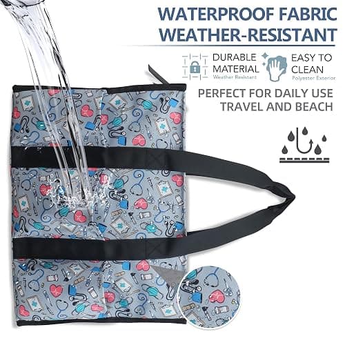 ABAMERICA Nurse Bags for Work Nursing Bag Multiple Pockets Waterproof Organizing Zip Top Clinical Bag for Nursing Students thumbnail 5