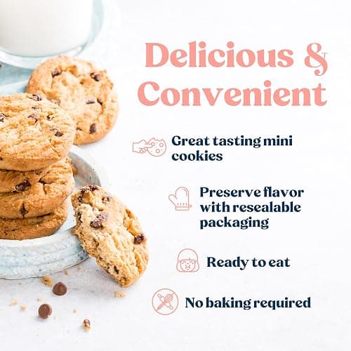 Lactation Cookies Breastfeeding Supplement - Chocolate Chip - Support Mothers Breast Milk Supply Increase - with Brewers Yeast Powder, Oat Flour, and Flax for Lactation - Fenugreek Free - 10oz thumbnail 5