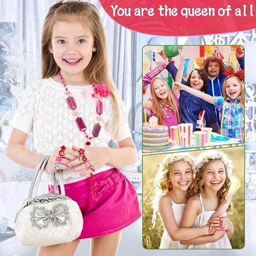PASEMM 36pcs Little Girl Jewel Rings, Adjustable, No Duplication Kids Play Ring in Box,Pretend and Dress Up Rings for 4-12 Year Old Girls Birthday Gifts Holiday Gifts, 4 5 6 7 8 9 10 11 12 Year Old Girl Toys for Kids thumbnail 2