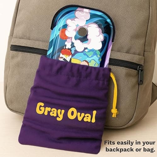 Rolling Tray with Cone Loader Accessories for King Size & 1 1/4 Size Pre Rolled Cones, Cone Filler & Foldable Stand - All-in-one Rolling Tray Set with Storage Bag by Gray Oval thumbnail 5