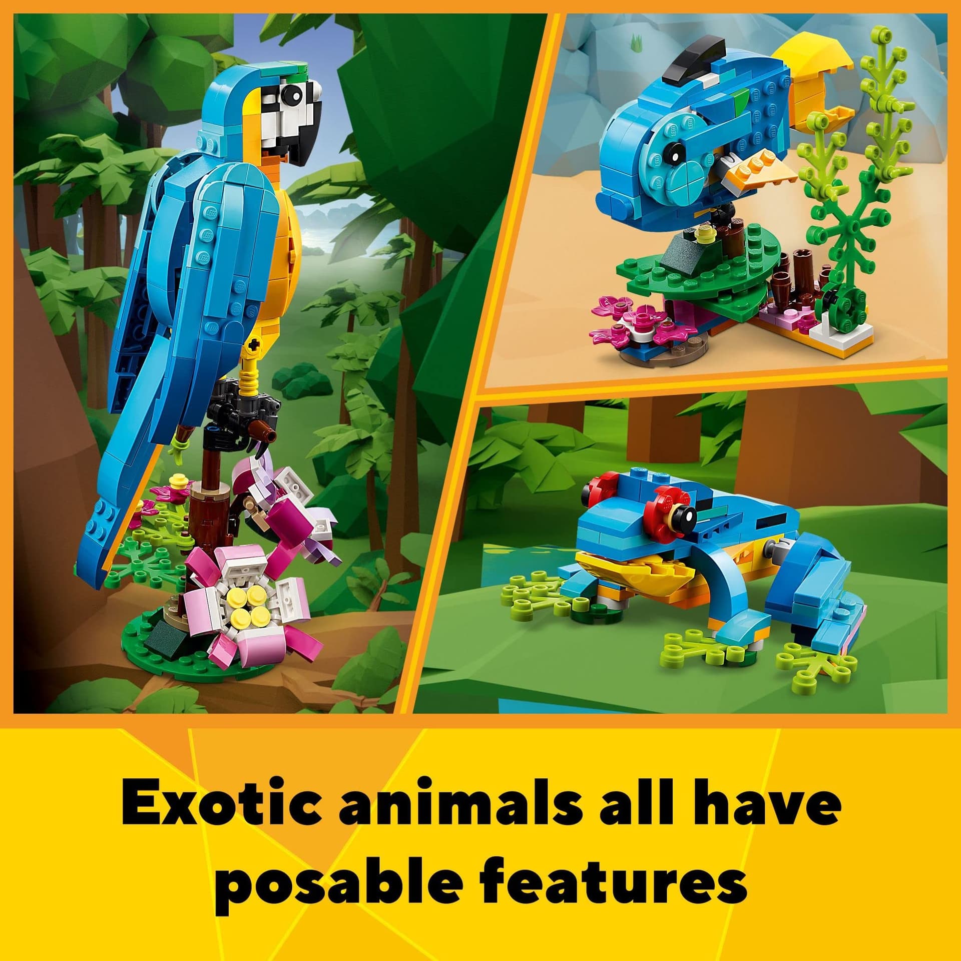 LEGO® Creator Papagaio Exótico 31136; Conjunto de Construção (253 Peças) thumbnail 4