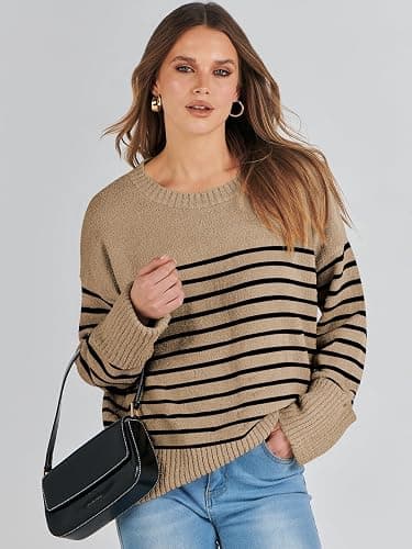 ANRABESS Women's Oversized Sweaters 2026 Long Sleeve Fuzzy Knit Casual Chunky Pullover Sweater Fall Outfits Clothes thumbnail 7