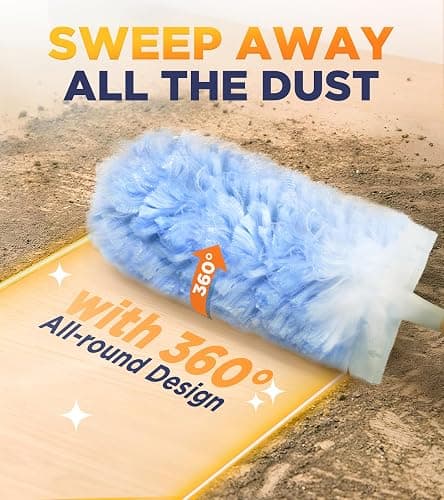 Heavy Duty Duster Refills for Swiffer Duster, 20 Count Duster Refills with 1 Handle, Multisurface 360° Dusters with 4X Microfibers, Unscented Disposable Dusters for Cleaning thumbnail 2