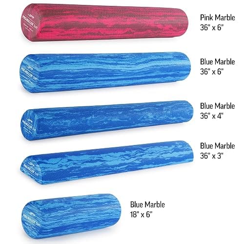 OPTP PRO-Roller Soft Density Foam Roller – Low Density Soft Foam Roller for Physical Therapy, Pilates, Yoga Foam Roll Exercises, and Muscle Recovery- Blue 36" x 6" thumbnail 6