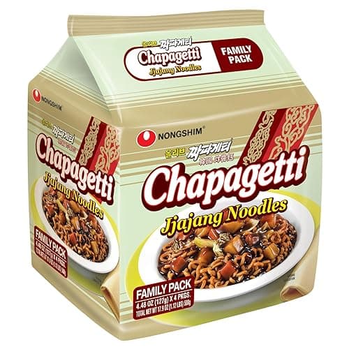 Nongshim Ramen Noodles, Gourmet Instant Ramen, Premium Microwavable Noodle, Chapagetti, 4.5 Ounce (Pack of 4) thumbnail 3
