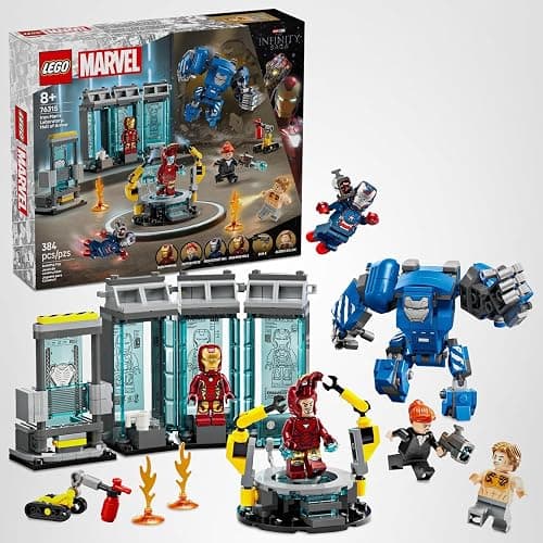 LEGO Marvel Iron Man’s Laboratory: Hall of Armor Building Toy - Marvel Superhero Toy for Kids, Boys and Girls, Ages 8+ - with Minifigures and a Mech - Gift Idea for Birthdays - 76315 thumbnail 7