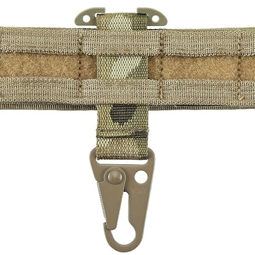 TEHOKARM Tactical Belt Clip T-Mount, MOLLE Bag Clip, Tactical Clash Hook Hanging Carabiner - Image 1