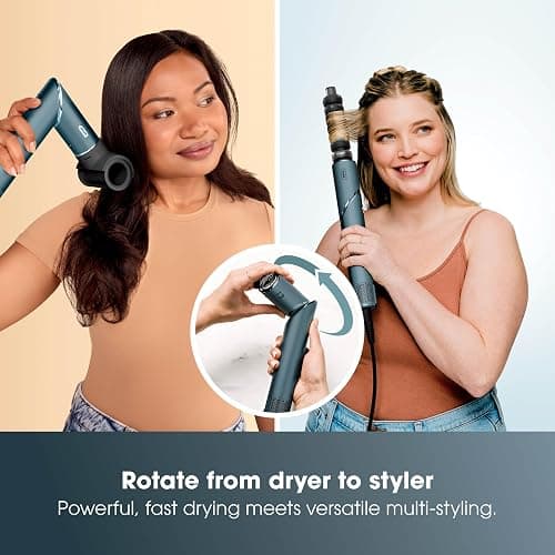 Shark FlexStyle 5-in-1 Air Styler & Hair Dryer, Auto-Wrap Curlers, FrizzFighter Finishing Tool, Oval Brush, Concentrator, Clips & Storage Bag, No Heat Damage HD456TLUK thumbnail 3