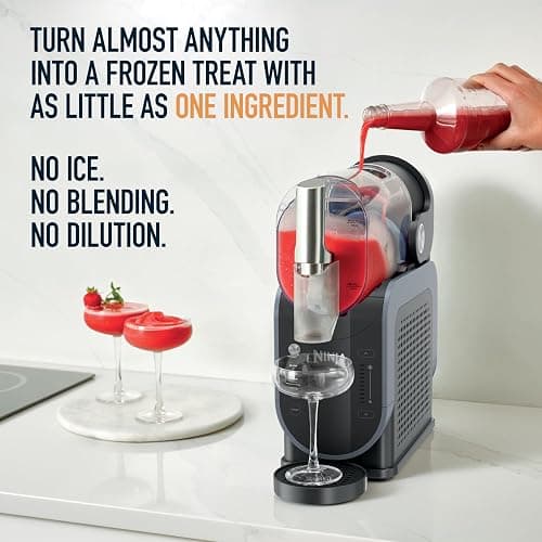 Ninja SLUSHi Frozen Drink & Slushie Machine with RapidChill Technology | 88 oz. Easy Fill Vessel | 5 Preset Programs | Make Margaritas, Frappés, & More | With Dishwasher Safe Parts | Black | FS301 thumbnail 4
