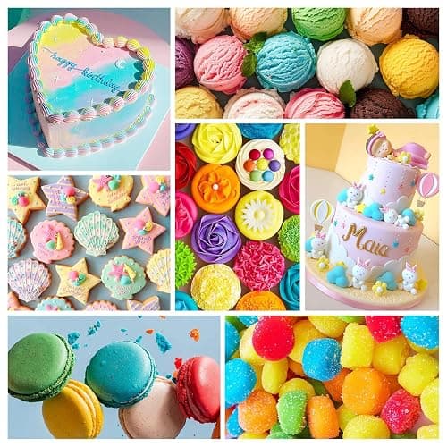 Gel Food Coloring,18 Baking Coloring Gel Set for Cake,Cookie Easter Egg Decorating,Cherrysea Edible Vibrant Food Dye for Baking Icing,Fondant,Macaron,Frosting,Gluten Free,Vegan Tasteless - 6g/Bottle thumbnail 3