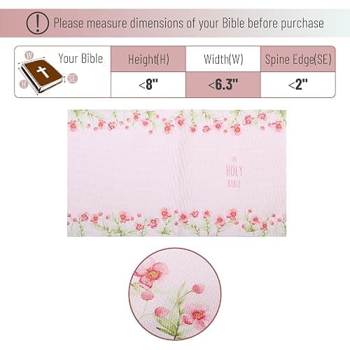 Mr. Pen- Bible Book Cover, 8.5" x 7.5", Bible Sleeve Cover, Book Covers for Bibles, Book Covers for Soft Cover Books thumbnail 3