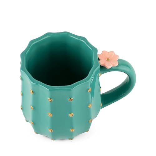 Pinky Up Cactus Ceramic Coffee Mugs, Tea Cups, Travel Mug, Latte Cup, Drinking Glasses for Chocolate, Milk, Cocktails, Mocktails, 10 oz, Set of 1 thumbnail 8