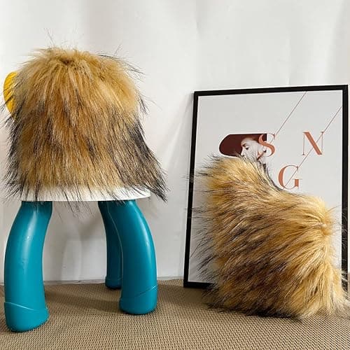 Urmycos Girls Winter Faux Fur Ankle Boots Fluffy Furry Flat Snow Boots thumbnail 8