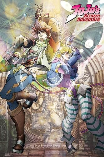 POSTER STOP ONLINE JoJo's Bizarre Adventure - Manga/Anime TV Show Poster (Joseph & Ceasar) (Size 24 x 36) - Image 1