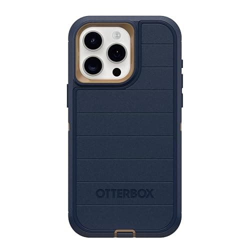 OtterBox iPhone 15 Pro Max (Only) - Defender Series Case - Blue Suede Shoes - Case Only - Screenless - Rugged & Durable - with Port Protection - Microbial Defense Protection - Image 1
