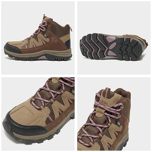 Peter Storm Women's Buxton Waterproof Walking Boots with High Traction Rubber Sole & Speed Lacing, Breathable, Lightweight, Durable & Vegan Friendly Footwear, Ideal for Hiking & Trekking thumbnail 6