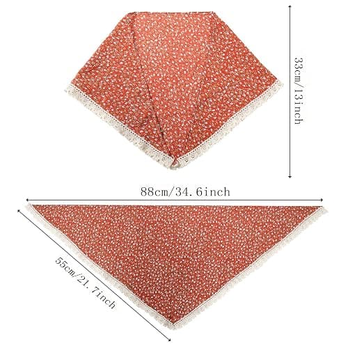 Bandana Headband Chiffon Scarf Headbands - Hair Bandana Floral Elastic Hair Kerchief Print Hair Scarves Kerchief for Women thumbnail 2