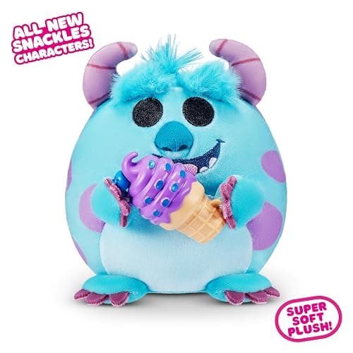 Snackles Licensed Character Disney 5-inch Plush by ZURU, Plush with Snack Accessory thumbnail 5