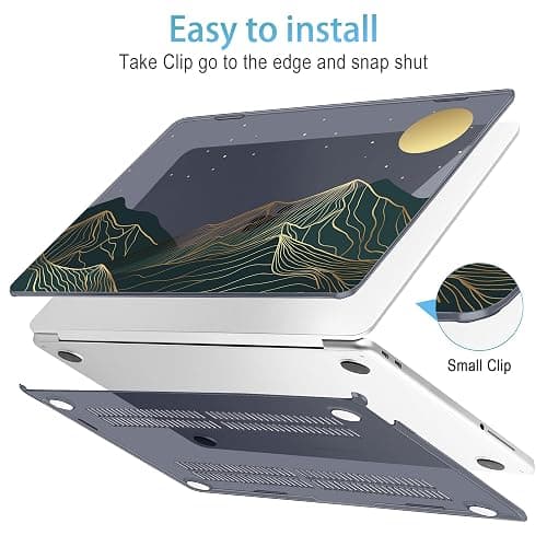 Mektron Case for 2026 MacBook Neo 13-inch A18 Pro chip A3404 Laptop Cover with 13-inch (Diagonal) Liquid Retina Display+ Keyboard Cover+ Screen Protector, Abstract Mountain C112 thumbnail 5