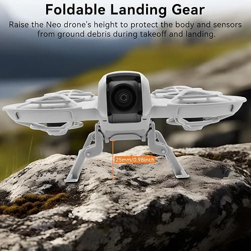 Craznick Propellers for DJI Neo Drone - 4Pcs Accessories Set with Propeller Guard Protector Landing Gear Lens Cover Low Noise Props for DJI Neo Drone Accessories Bundles thumbnail 5