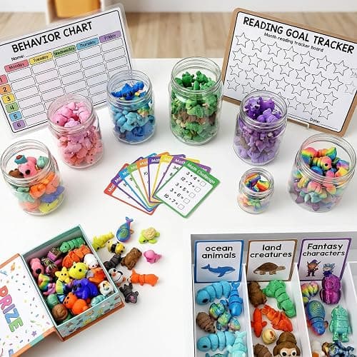 150PCS 3D Printed Random Animal Figurines for Classroom Rewards | Reward & Celebration Collection, Assorted Mini Animals, Party Favors, Treasure Boxes, Family Incentive Activities thumbnail 2