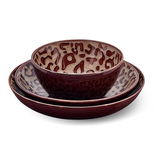 Mikasa Amari Animal Print Safari 12 Piece Dinnerware Bowl Set, Service for 4 thumbnail 5