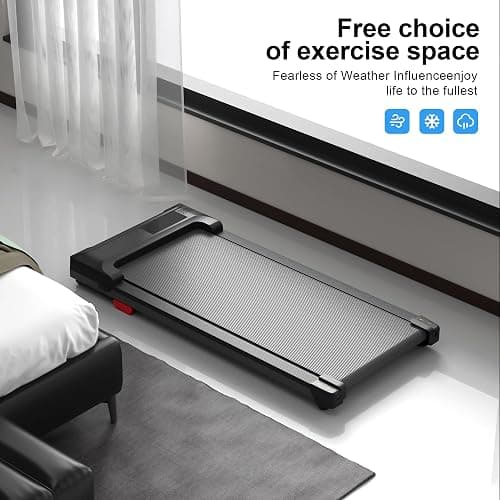 Walking Pad Treadmill for Home - Under Desk Treadmills Mini Portable Walking Running Machine Slim Compact Small Lightweight thumbnail 6