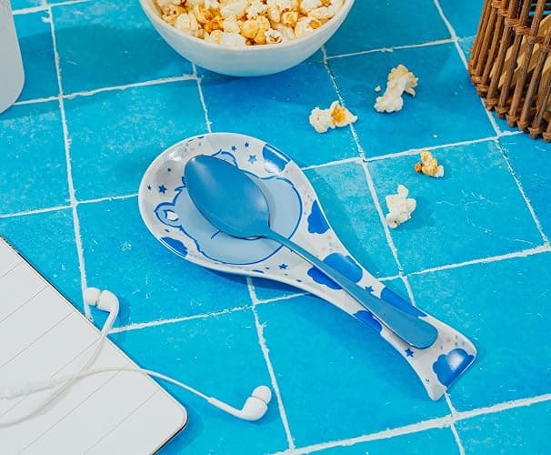 Care Bears Grumpy Bear Ceramic Spoon Rest Holder | Kitchen Organizer For Utensils To Keep Countertop Clean thumbnail 5