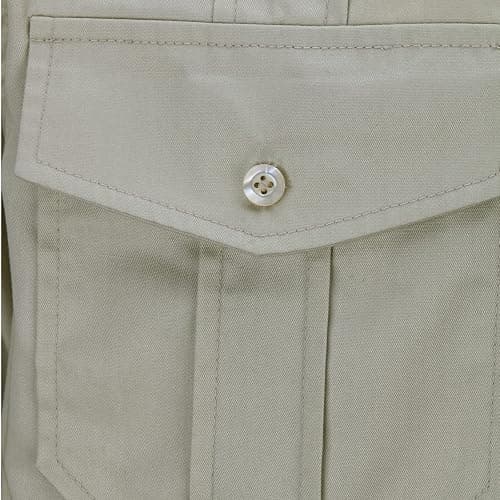 Mens Adventure Shirt Jones Jr. Shirt Raiders Safari Costume Dr. Henry Tops with Pockets Halloween Cosplay Outfit thumbnail 7