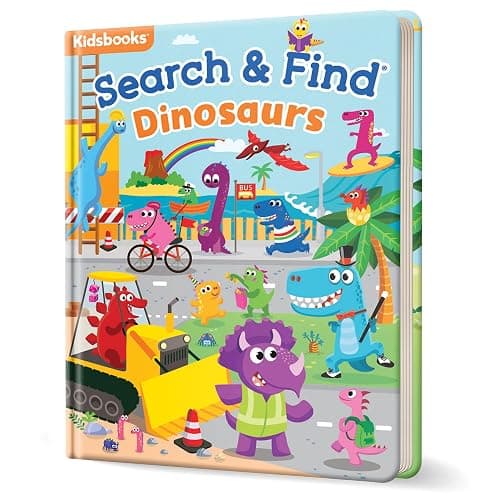 My First Search & Find: Dinosaurs Board Book – Fun Dinosaur Search for Toddlers Ages 2+ | Boost Focus, Learn Colors & Numbers | Great Read-Together Gift thumbnail 3