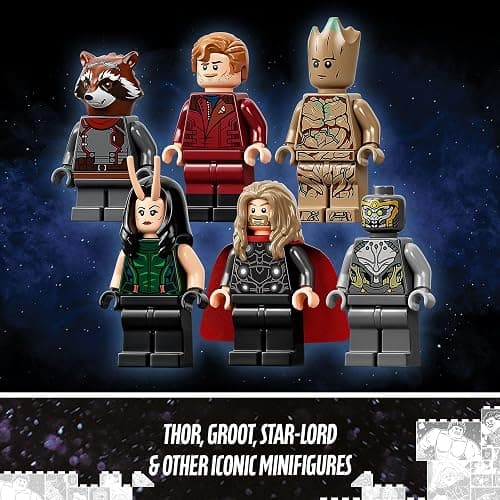LEGO Marvel The Guardians' Ship 76193 Building Toy - Large Avengers Spaceship Model with Thor & Star-Lord Minifigures, Superhero Movie Inspired Set, Gift for Boys, Girls, Kids, and Teenagers thumbnail 7