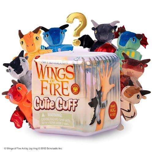 Tui T. Sutherland's Wings of Fire Cutie Cuff Dragonet Prophecy Plush Slap Bracelet, 8 to Collect including Clay, Tsunami, Starflight, Glory, Sunny, Morrowseer, Queen Scarlet, and Blister thumbnail 4