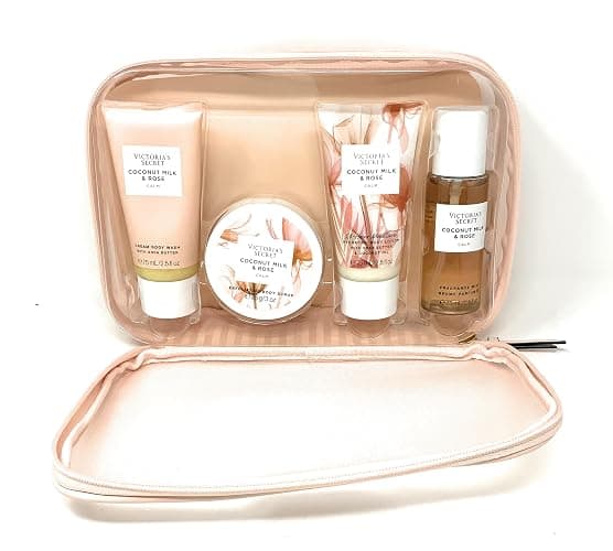 Victoria's Secret Coconut Milk & Rose Travel Set: Body Wash, Scrub, Lotion, Mist thumbnail 2