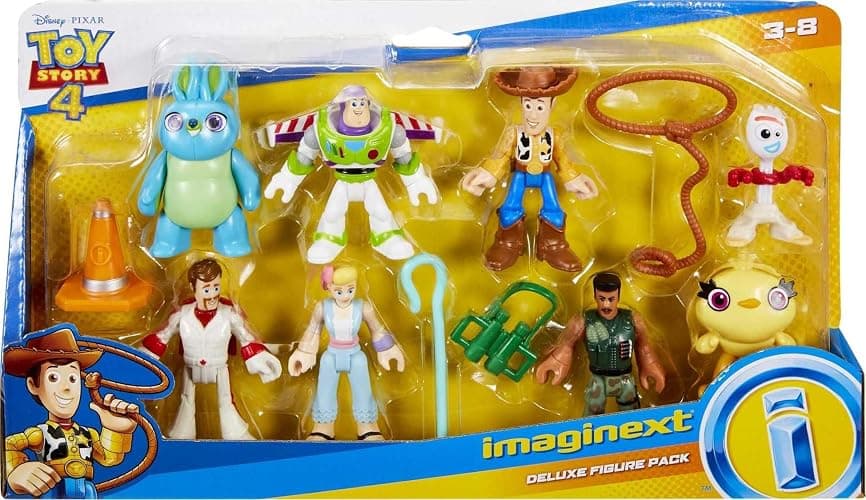 Fisher-Price Imaginext Preschool Toys Disney Pixar Toy Story 11-Piece Deluxe Figure Set, Buzz Lightyear & Woody, Pretend Play Kids Ages 3+ Years thumbnail 4