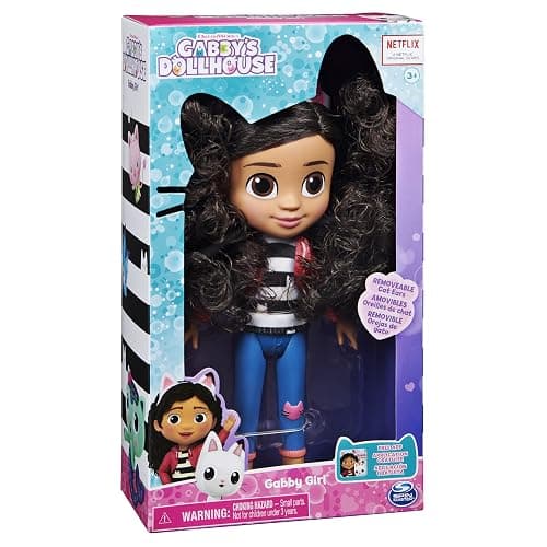 Gabby's Dollhouse 8-inch Gabby Girl Doll | 8-Inch Gabby Doll, Realistic Details, Removable Cat Ears, Soft & Curly Hair, Kids Toys for Girls & Boys Ages 3+ thumbnail 8