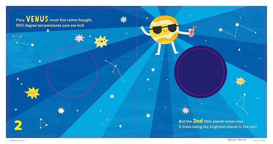 8 Little Planets: A Solar System Book for Kids with Unique Planet Cutouts thumbnail 8