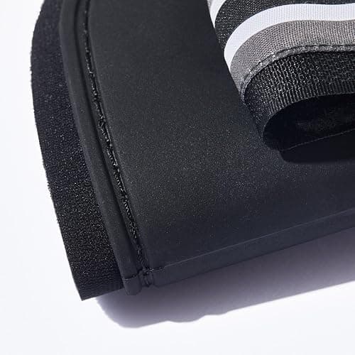HORZE Adepto Open Front Tendon Boots | Durable Shell with Neoprene Lining - Black - Horse thumbnail 4