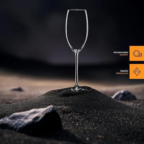 Nachtmann Vivendi 9 Oz Champagne Flutes (Set of 4) - Elegant Modern Stemmed Crystal Clear Glasses, Dishwasher Safe - Ideal for Weddings, Anniversaries - Sparkling Wine & Celebration Glassware thumbnail 7
